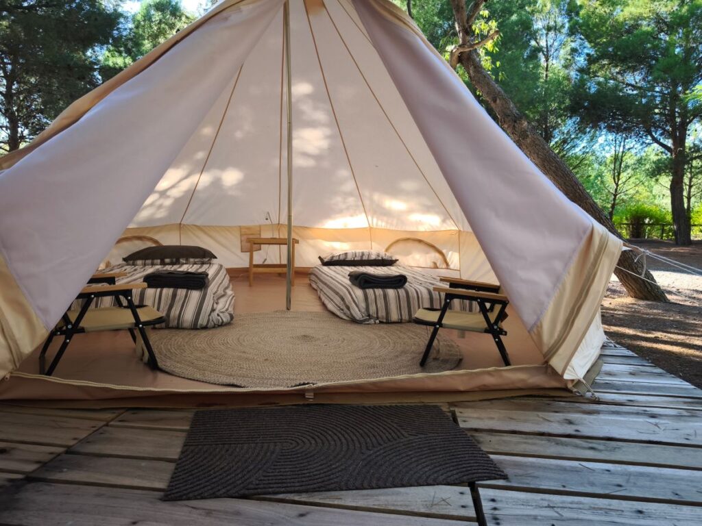 Tienda glamping en Camping Nature, Cascante