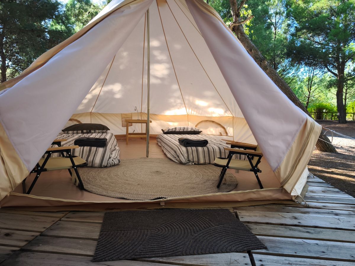 Tienda glamping en Camping Nature, Cascante