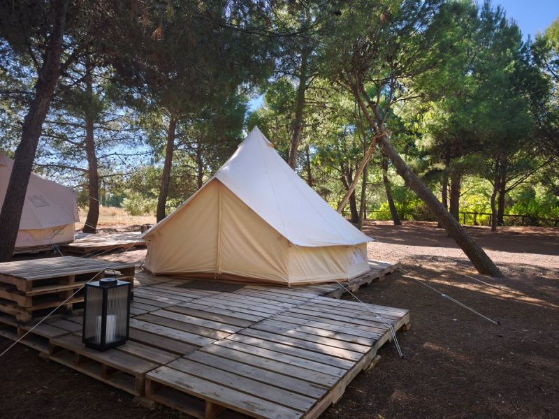 Tienda glamping en Camping Nature, Cascante